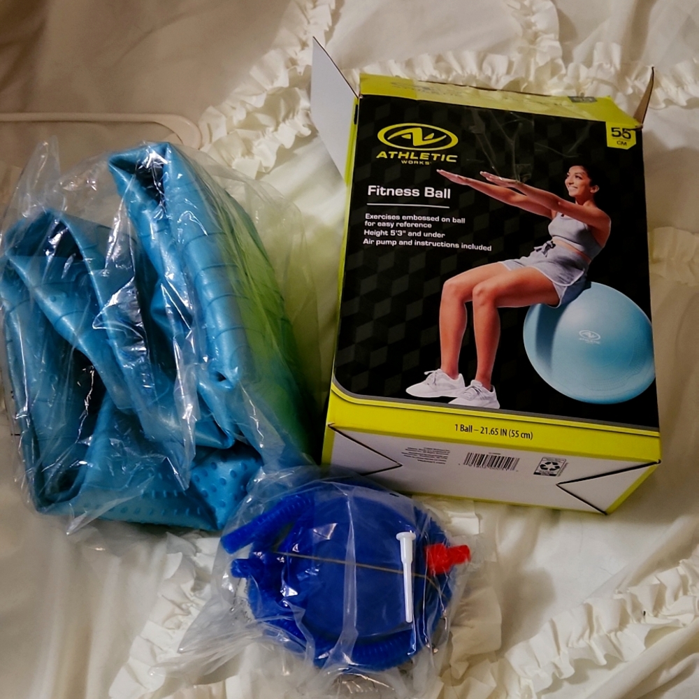 Athletic Fitness Ball Pump Included